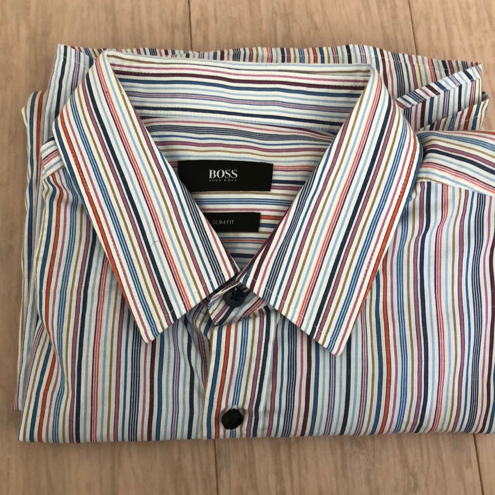 Hugo Boss Long Sleeve Button Slim Fit shirt - L